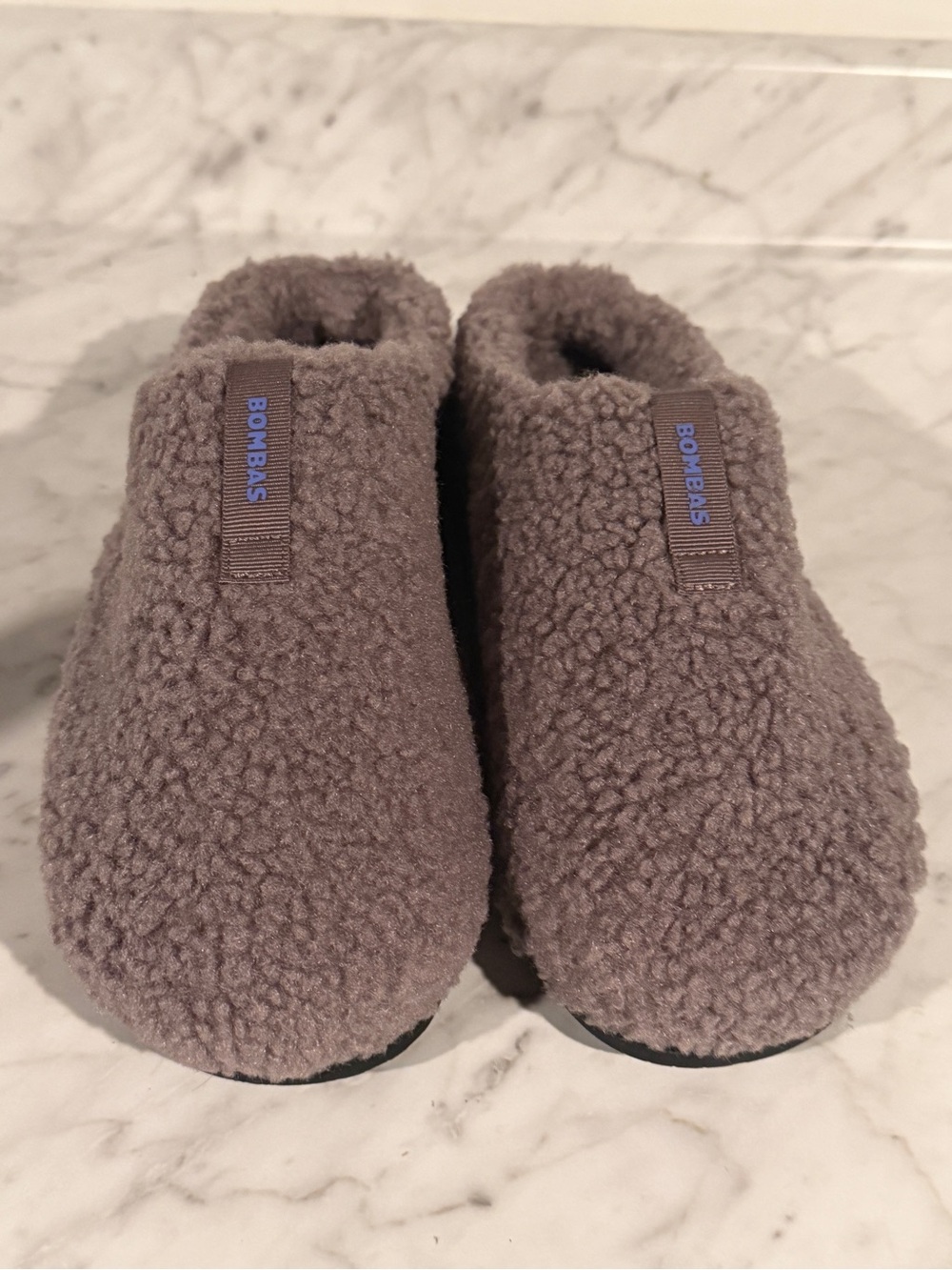 Bombas Women’s Plush Sunday Slippers - Dusty Purple Size 8